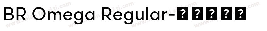 BR Omega Regular字体转换